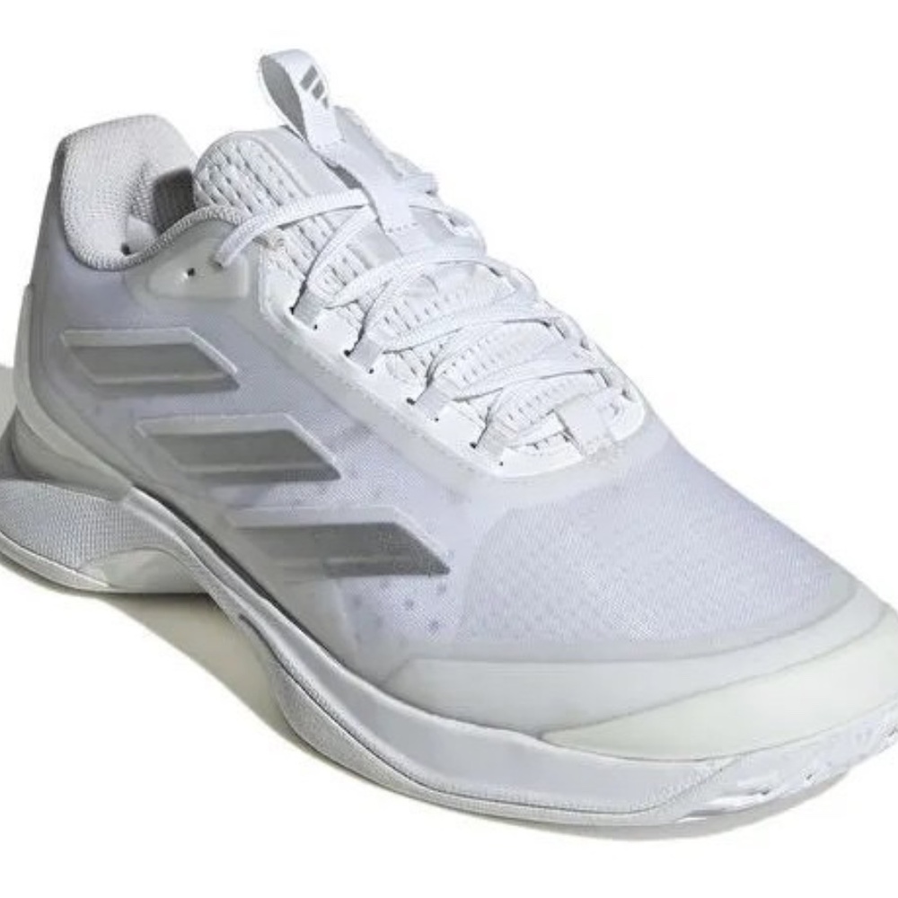 new women's 11 Adidas avacourt 2 tennis/pickleball shoes white/silver - IG3030